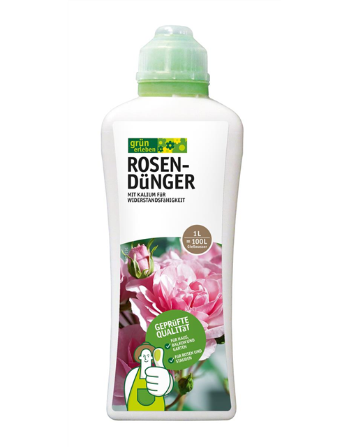 Grün erleben Rosen Dünger